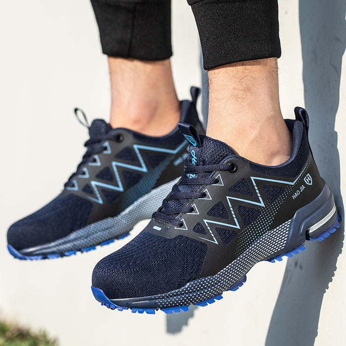 Chaussure de sécurité mixte bleue style basket - légère et confortable - embout renforcé norme S3