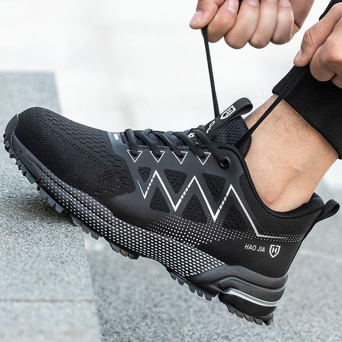 Chaussure de sécurité mixte noire style basket - légère et confortable - embout renforcé norme S3