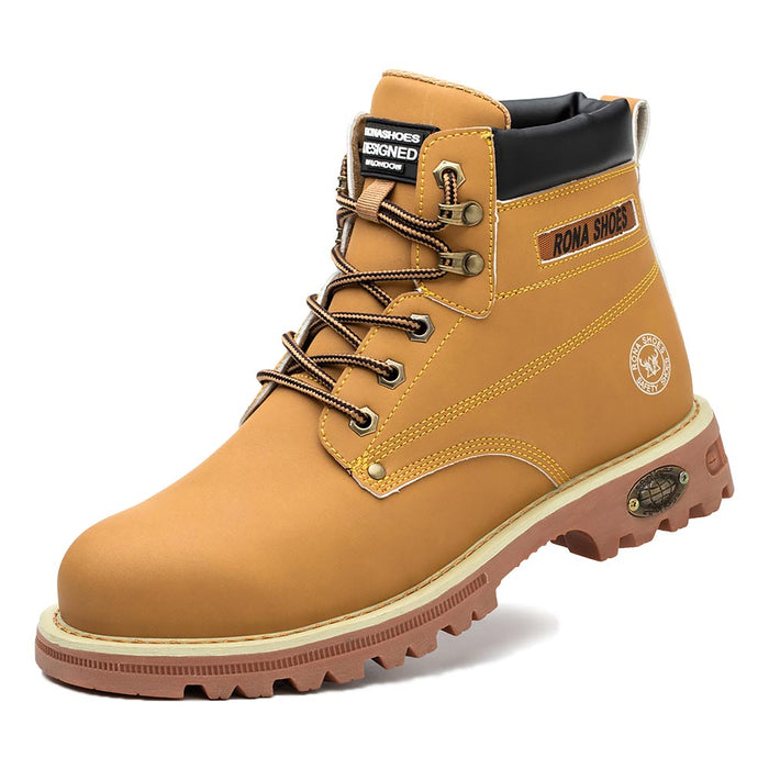 Bottines de sécurité mixte beige – robustes et confortables – norme S3