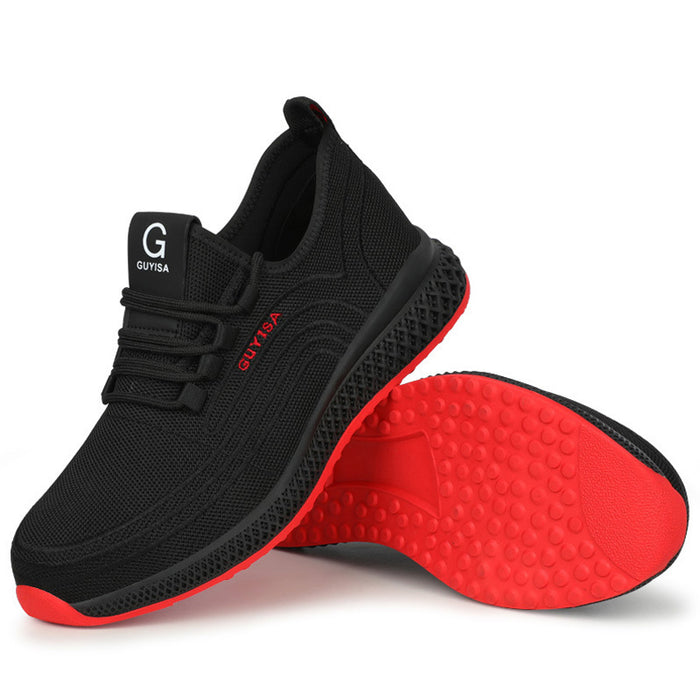 Chaussure de sécurité mixte noire style basket - légère, souple, respirante - norme S3