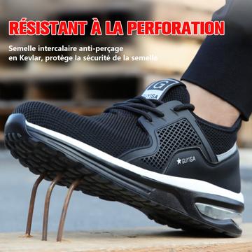 Chaussure de sécurité mixte souple et robuste style basket – Embout renforcé – Idéale pour le travail