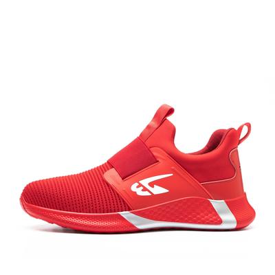 Chaussure de sécurité rouge sans lacets – ultra confortable et respirante – norme S3
