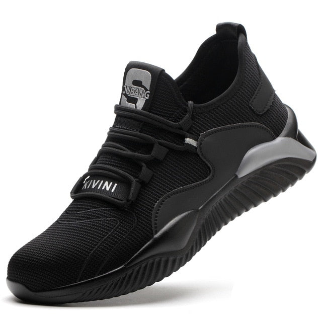Chaussure de sécurité mixte grise style basket - souple et ultra-résistante - coque renforcée - norme S3