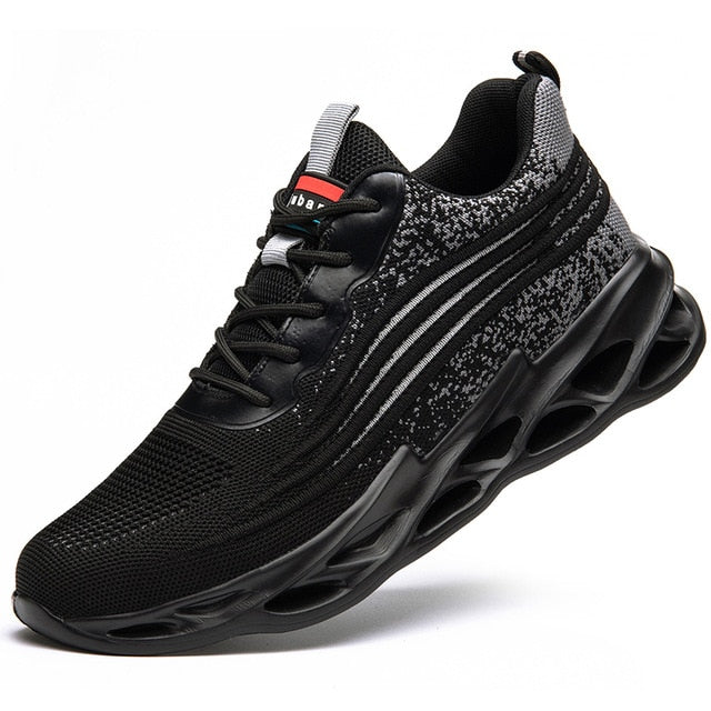 Chaussure de sécurité grise mixte style basket – respirante – norme S3