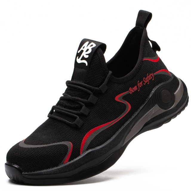 Chaussure de sécurité rouge mixte style basket – indestructible et confortable – norme S3