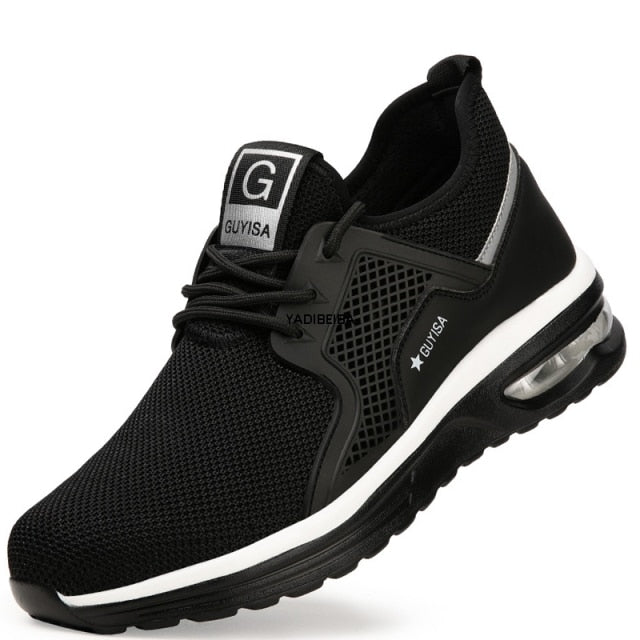 Chaussure de sécurité mixte souple et robuste style basket – Embout renforcé – Idéale pour le travail