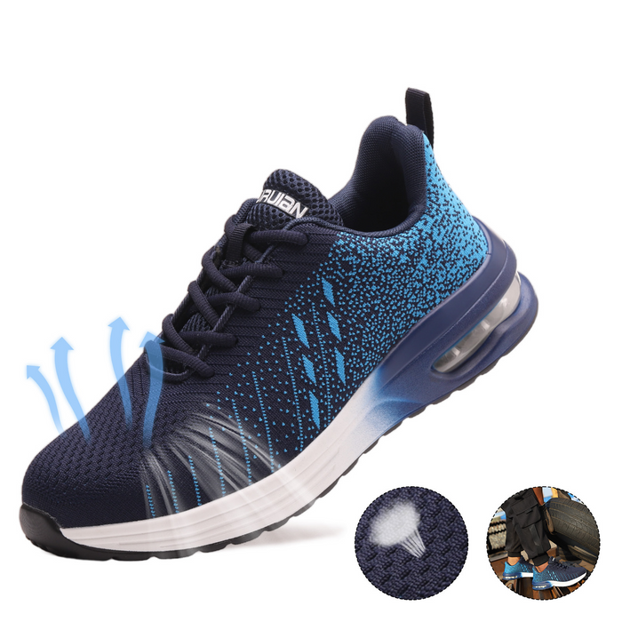Chaussure de sécurité mixte bleue style basket - confort et légèreté - embout renforcé norme S3