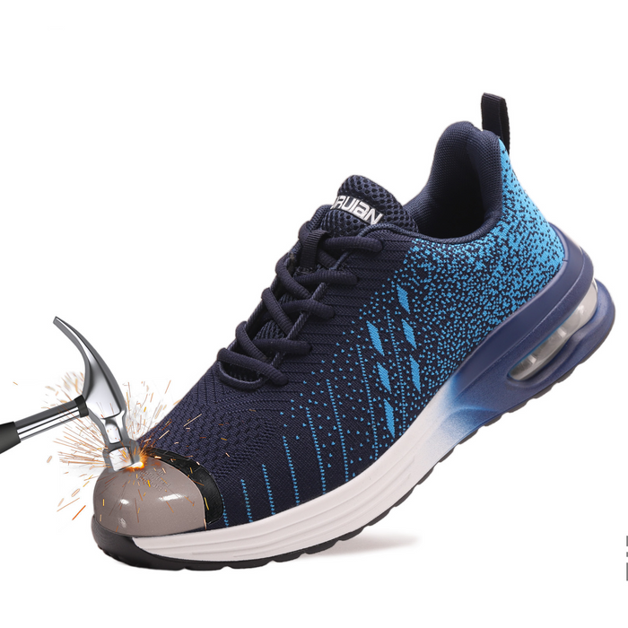 Chaussure de sécurité mixte bleue style basket - confort et légèreté - embout renforcé norme S3
