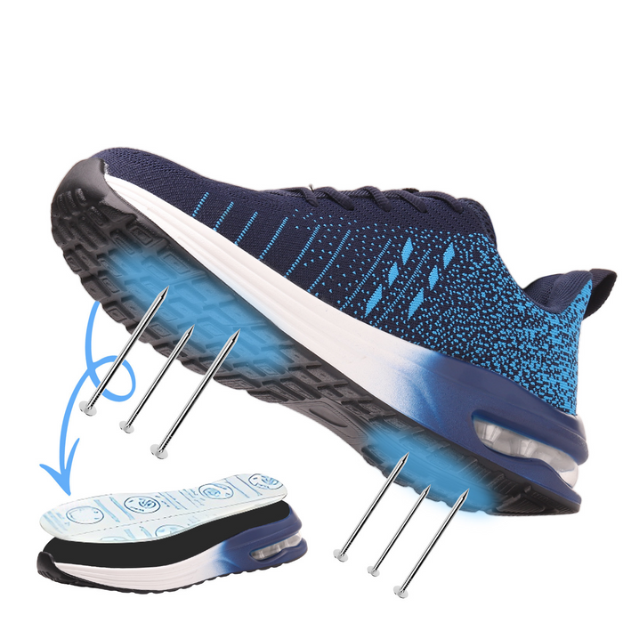 Chaussure de sécurité mixte bleue style basket - confort et légèreté - embout renforcé norme S3
