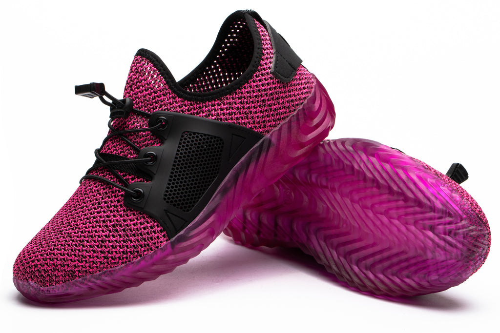 Baskets Orthopédiques Femme Sans Lacets - Semelle Plateforme Amortissante, Tige En Tricot Respirant - Confort Pour La Marche, Pieds Larges - 5