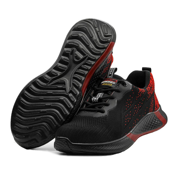 Chaussures / Basket de sécurité Rouge - Homme et Femme - Légère et ultra-confortable S3