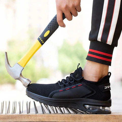 Basket de Sécurité SHIELD BLACK - Chaussures de Travail S3 SRC [Renfort Latéral & Noir Intégral]