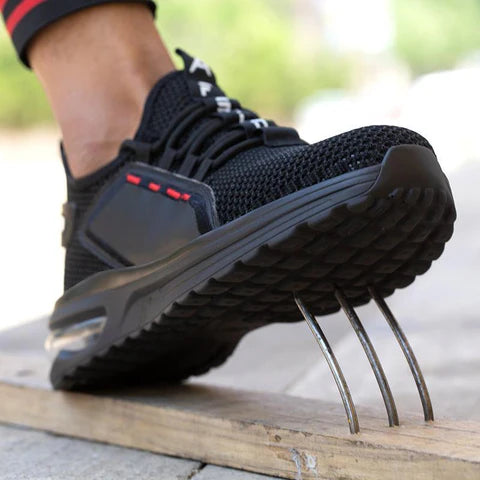 Basket de Sécurité SHIELD BLACK - Chaussures de Travail S3 SRC [Renfort Latéral & Noir Intégral]