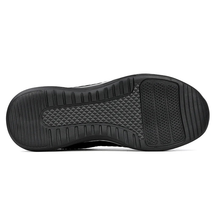 Baskets de Sécurité SPRINT BLACK - Chaussures de Travail S3 Ultra-Souples [Noir & Liseré Blanc]