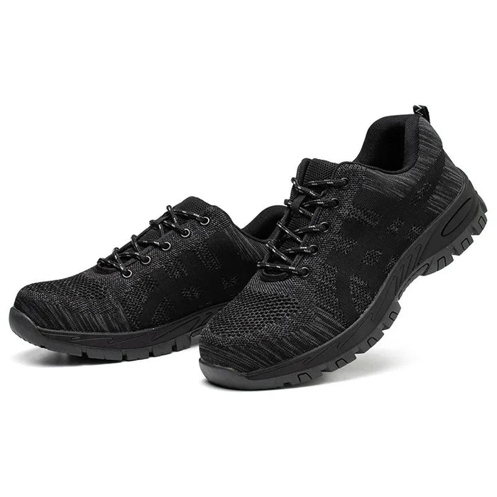 Baskets de Sécurité CARBON BLACK - Chaussures de Travail S3 Respirantes & Légères [Noir Intégral]