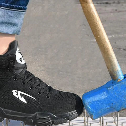 Baskets de Sécurité Montantes JUMP - Chaussures de Travail S3 [Style Basket & Textile Renforcé]