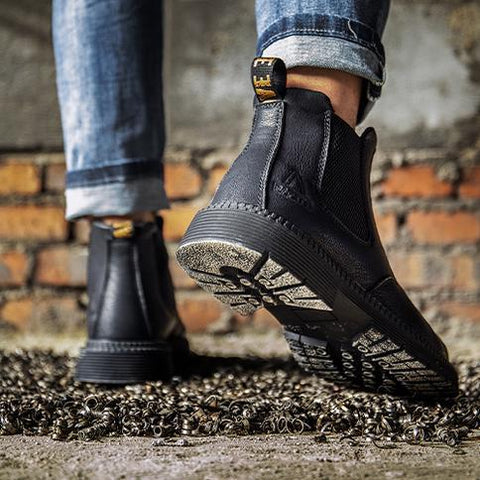 Bottines de Sécurité HYPERION BLACK - Chaussures S3 Sans Lacets [Indestructible & Noir Mat]