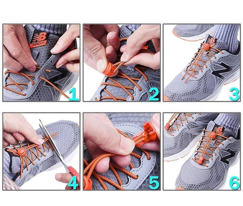 Lacets Élastiques Autobloquants pour Chaussures