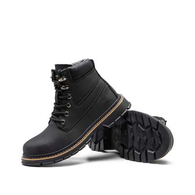 Boots de sécurité durable cuir noire