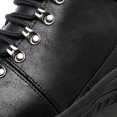 Chaussure de sécurité montantes cuir noires